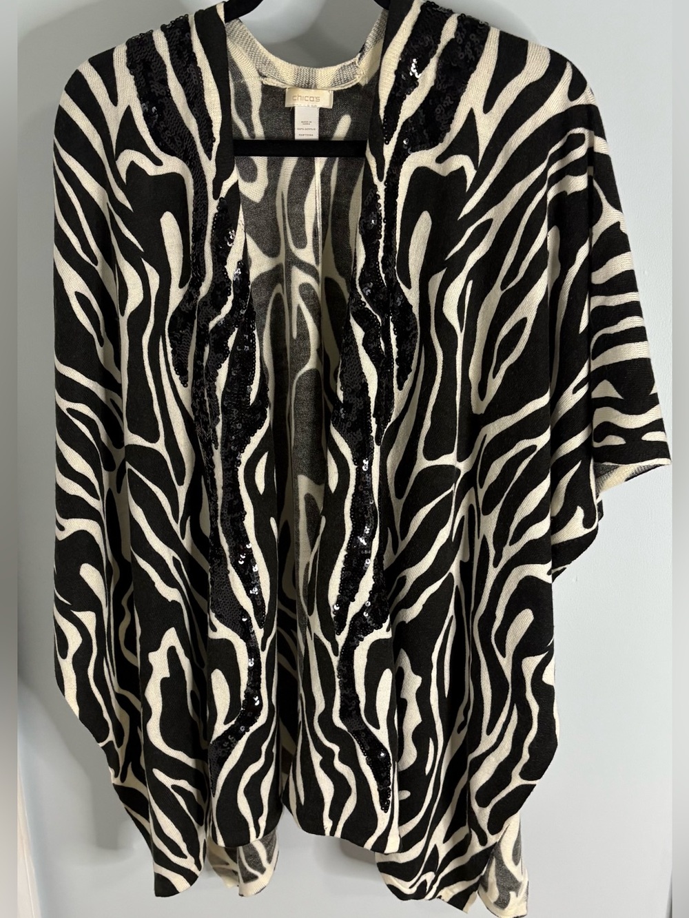 Zebra Print Wrap - Chico's